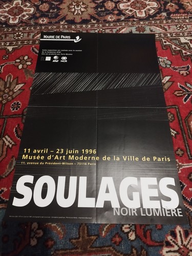 Soulages affiche poster musée - affiche,