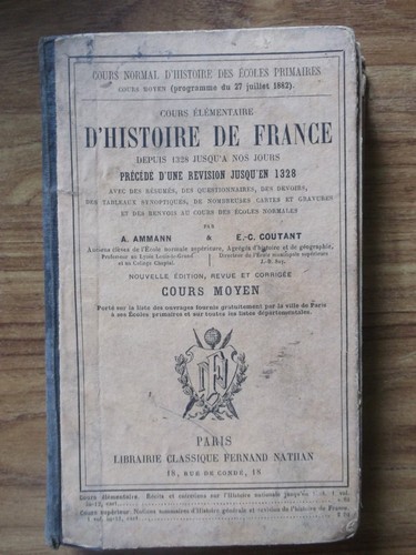 Ancien livre école histoire - livre,