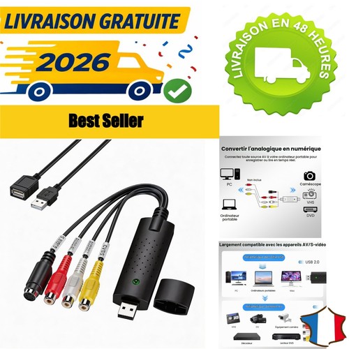 Convertisseur vhs usb capture - usb,
