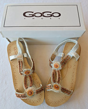 Sandales argentées et marron taille 39 marque Gogo (li)