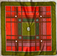 Foulard à carreaux en soie 80