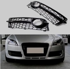 2 grille antibrouillard noir brillant pour AUDI TT 8J de 2006 à 2014