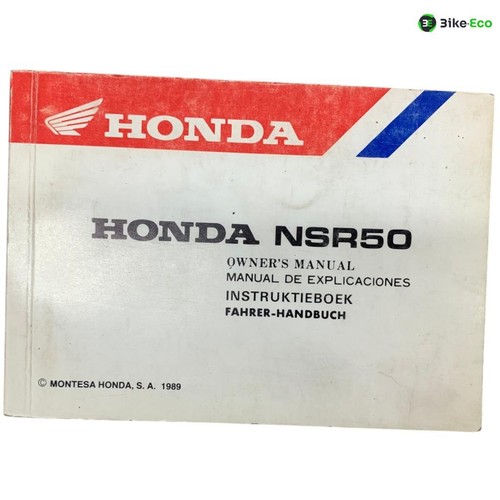 Manuel utilisation honda nsr - d'utilisation,
