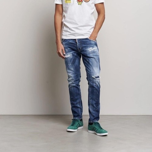 Men dsquared jeans navy - men's,