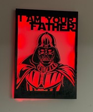 cadre dark Vador 3d led star