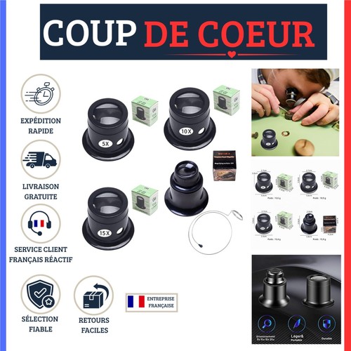 Loupes bijoutier pièces 5x - loupes,