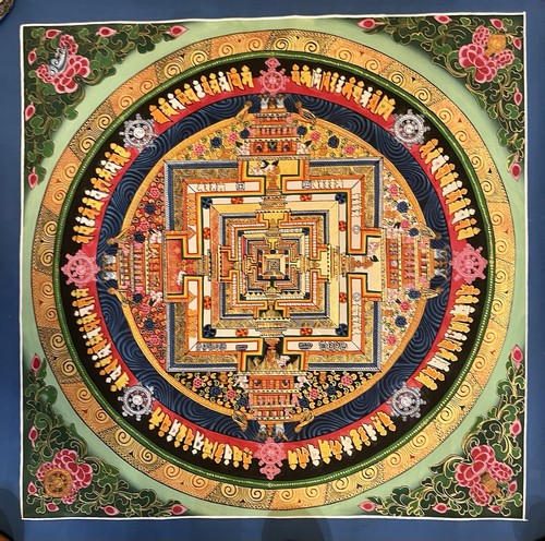 Tangka mandala tibétain - mandala,