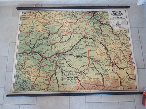 Carte affiche scolaire - carte, paris