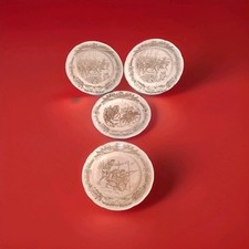 Rare Lot 4 Assiettes Guerre De