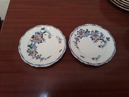 Assiette gien coq pivoine - gien,