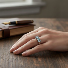 Bague Argent 925 Topazes