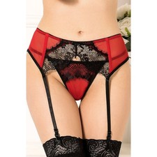 Porte-jarretelles rouge et