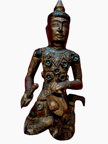 Statue bois ciselée - statue, en