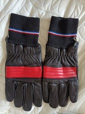 Gant Cuir Moto Rouge Et Noir 8