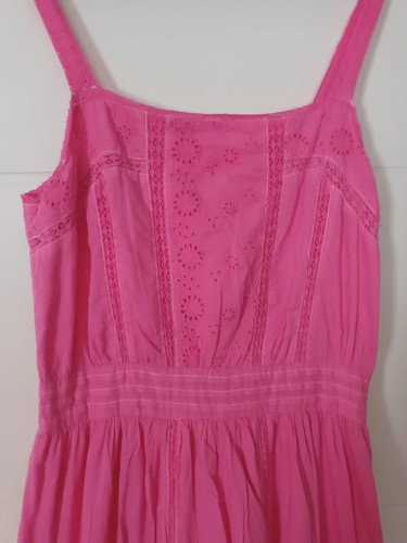 Robe longue rose avec jupon - , et