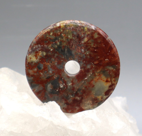 Pendentif donut agate crazy - donut,