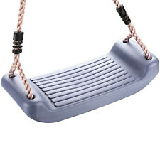 Balançoire pour Enfants Gris Solide à Siège Plastique Tour de Jeu