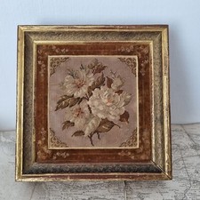 Coffret Cadre Louis Philippe 1830 Broderie XIXè Needlepoint Casket Frame 19thC