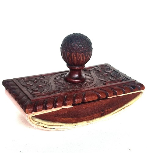 Ancien tampon buvard bois - en,