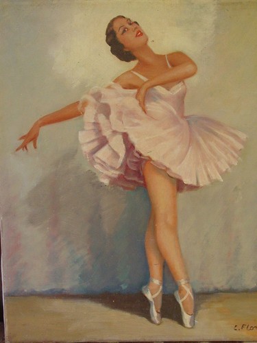Tableau huile sur toile - , ancien