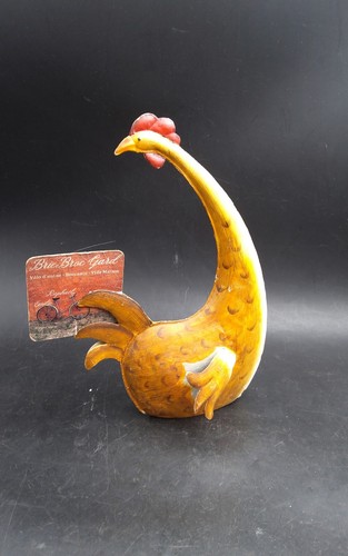 Poule stylisée métal - poule,