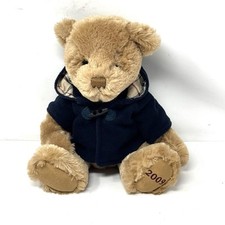BURBERRY Plush Teddy Bear Stuffed Animal Nova Check Coat Authentic 2009