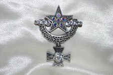 Star Charm Pin Iron Cross AB