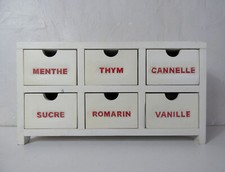 boite à tiroirs pour épices