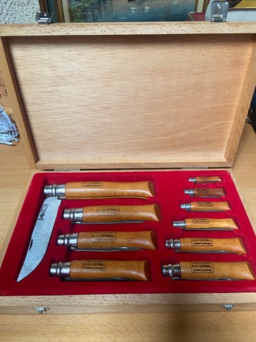 Coffret opinel bois 10 - en,