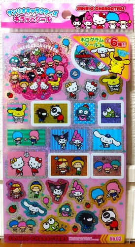 Sticker hologramme personnage