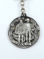 KEYCHAIN - 1961 - TOBACCO MEMORIAL YEAR - Jean Nicot - Metal Engraving -