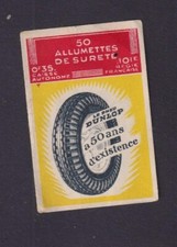 Antique Matching Label France BN17957 Dunlop Tire