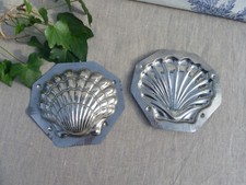 MOULE À CHOCOLAT VINTAGE COQUILLE SAINT-JACQUES EN ACIER INOXYDABLE