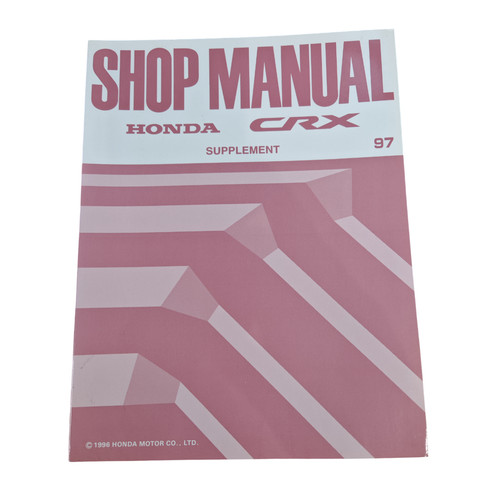 Manuel atelier honda - manuel, d'atelier
