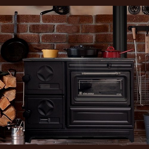 Poêle bois cuisinière - bois,,