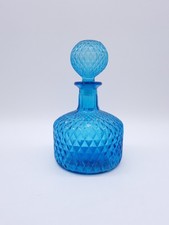 carafe à whisky verre bleu