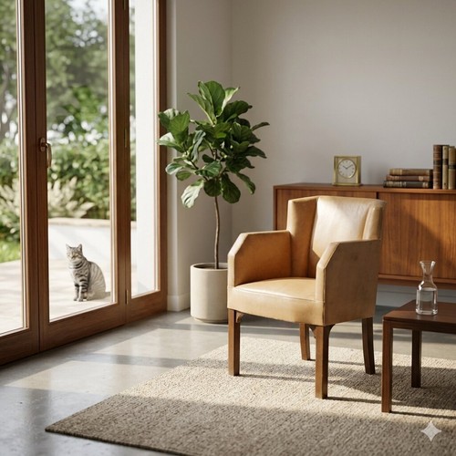 Fauteuil simili cuir italie - cuir,