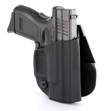 Glock - OWB Paddle Holster - Matte Black & Black Carbon Fiber