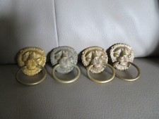 1 Antique Bronze Lion Head Furniture Handle