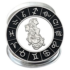 Gemini Zodiac Commemorative Coin – Silver-Plated Astrology Collectible Medal