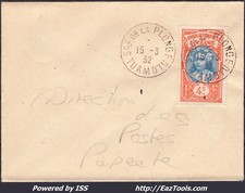 OCEANIE N°23 SUR LETTRE AVEC