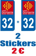 2-STICKERS-PLAQUE-AUTO-IMMATRI