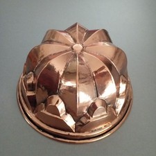 OLD KOUGLOF COPPER CAKE PAN tinned DECO KITCHEN COLLECTION 19th century VF