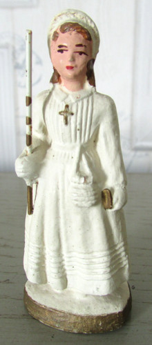 Figurine santon communiante - , en