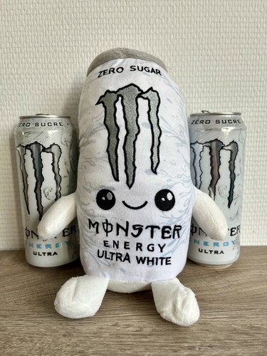 Peluche monster energy white - energy,