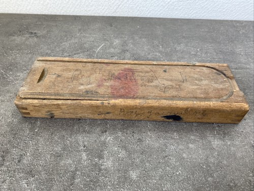 Ancien plumier bois boîte - ancien,