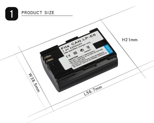 Batterie pour canon e6 - pour,