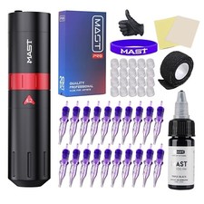 Mast Flip2 Tattoo Kit Tattoo Pen Machine Gun Kit Wireless Rotary Tattoo Kit