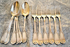 6+6 couverts de table métal