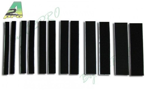 Velcro autocollant noir - velcro,